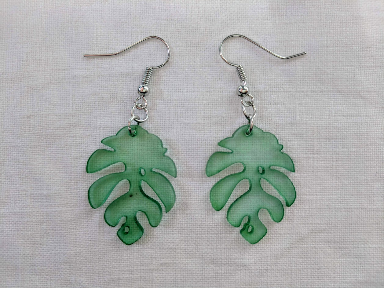 Acrylic Leaf earrings | Leaf  earrings | Quirky earrings