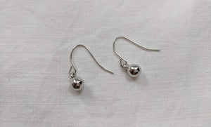 Silver ball earrings | Silver Earrings | Ball drops | minimalist Jewelry