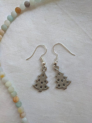 Christmas tree earrings