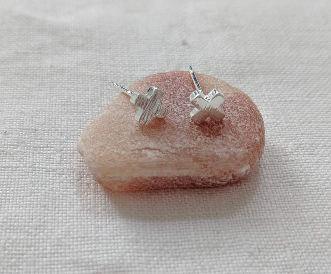 Cross Earrings | Cross studs | Silver Crosses | Silver Studs