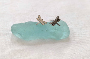 Dragonfly Earrings | Silver Dragonfly studs | Dragonfly jewelry