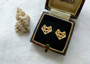 Fox Studs | Geometric Fox Studs | Foxy Lady Earrings