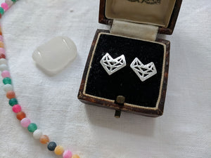 Fox Studs | Geometric Fox Studs | Foxy Lady Earrings