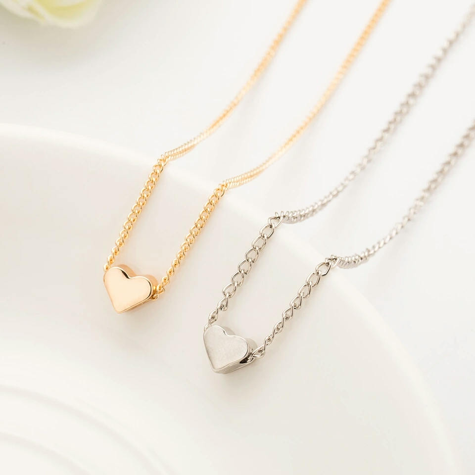 Heart Necklace | Tiny Heart Necklace | Silver Necklace | Gold Necklace | Gift | Symbol of Love