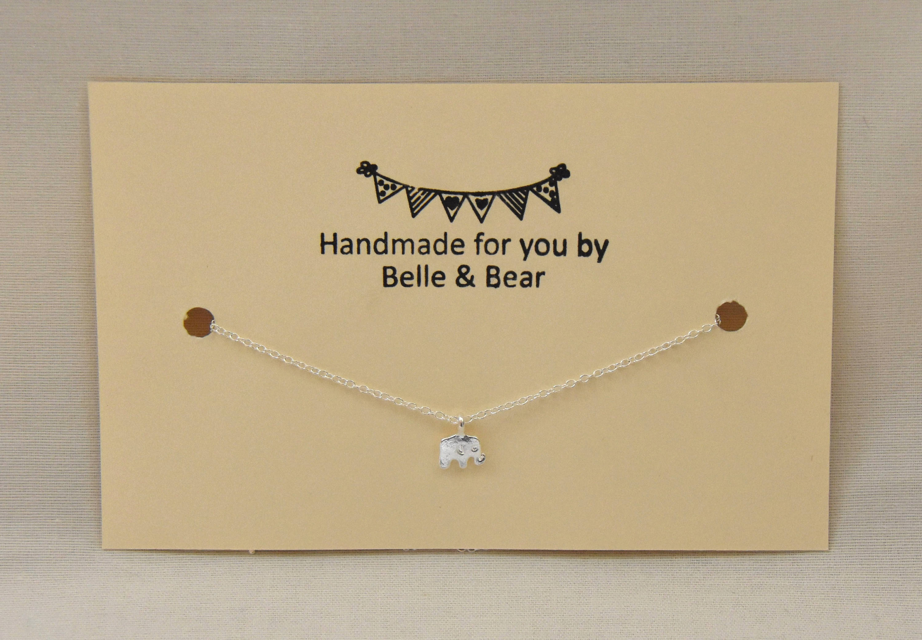 Elephant Necklace | Animal Necklace | Symbol of Good Luck | Silver Necklace | Animal Lover | Elephant Lover
