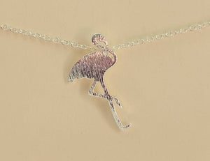 Flamingo Necklace | Silver and Gold Flamingo | Flamingo Jewelry |  Animal Jewelry