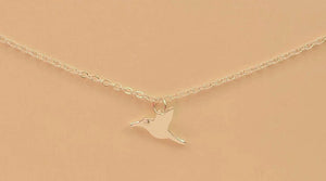 Hummingbird Necklace | Hummingbird pendant Necklace | Delicate Charm Necklace