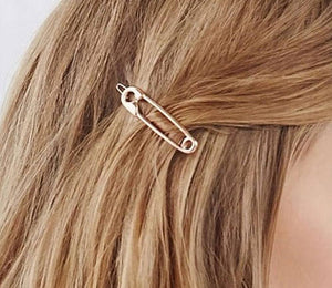 Hair clip | Safety pin hair clip | hair barrette | Hair accessory