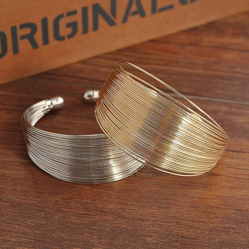 Multi layer cuff braclet | Silver bracelet | gold bracelet | cuff braclet