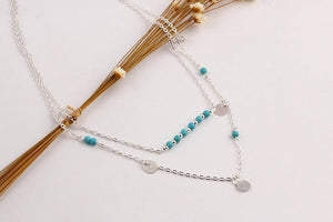 Boho multi layer necklace | Boho Jewelry | Boho | Turquoise Necklace | Turquoise Jewelry | Hippie Necklace