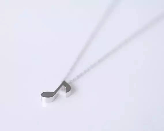 Musical note Necklace | Silver Necklace