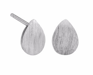 Raindrop earrings | silver studs | Teardrop earrings | Minimalist jewelry