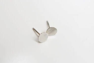 Simple Stud Earrings | Disk Earrings | Silver circle Studs | Gold Studs | Round Silver Studs | Circle Studs