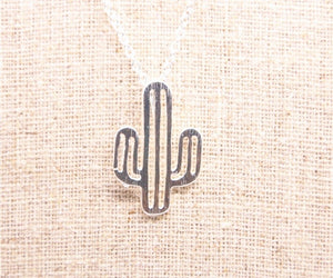 Cactus Necklace | Cactus Jewelry | Statement Necklace