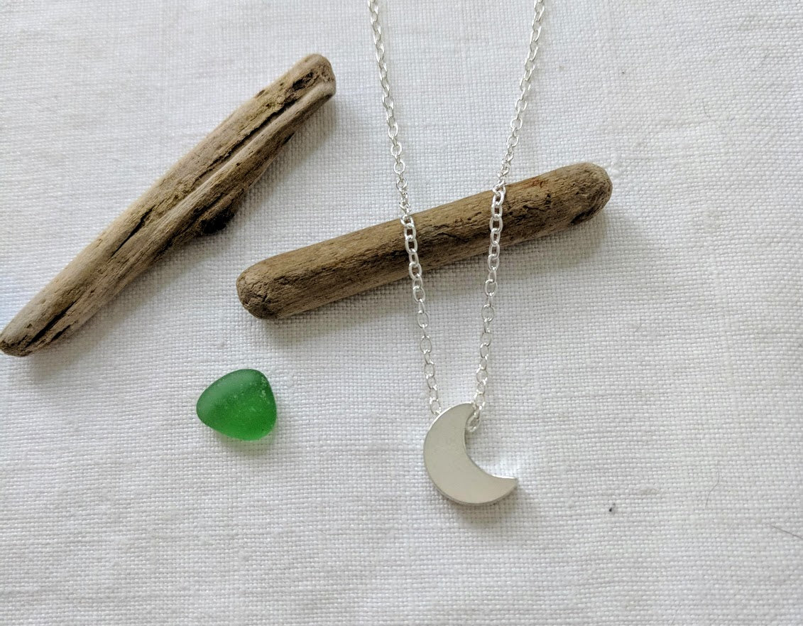 Moon Necklace | Love you to the Moon and back | Silver Necklace | Gold Necklace | Gift