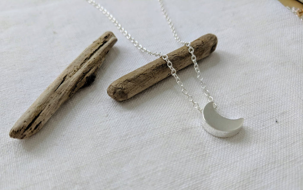 Moon Necklace | Love you to the Moon and back | Silver Necklace | Gold Necklace | Gift